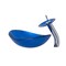 Novatto AZZURRO Glass Vessel Bathroom Sink Set, Chrome NSFC-S1328031001CH - alternate 4
